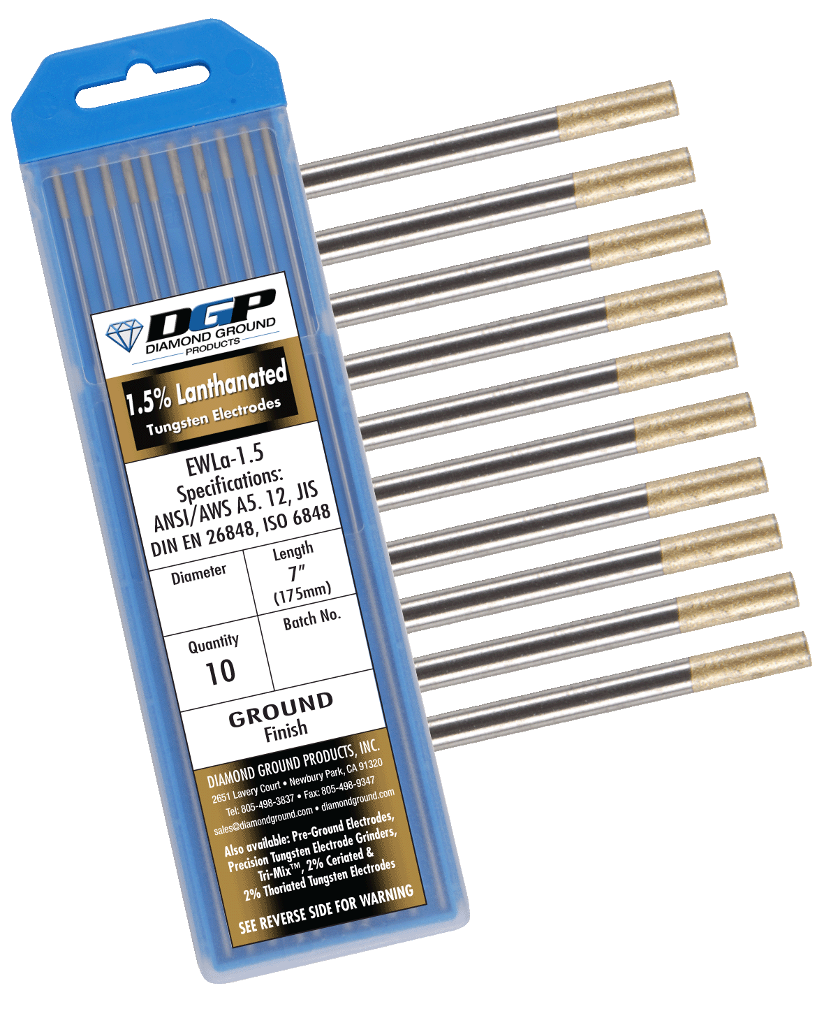 DGP 1.5% Lanthanated Tungsten - Gold Tip