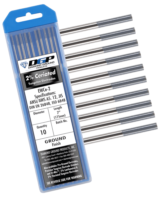 DGP 2% Ceriated Tungsten - Grey Tip